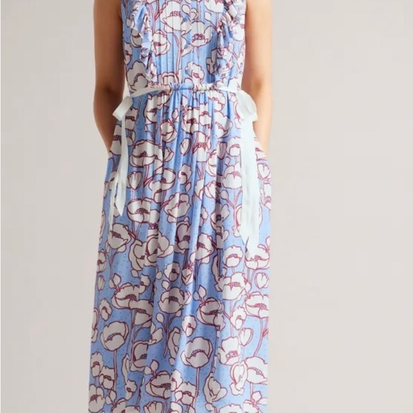 TED BAKER London dress.TED size4.US size10.Poppy print. - Picture 4 of 12